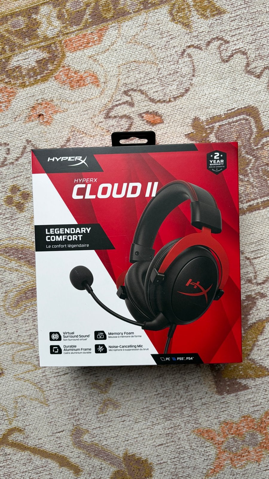 HyperX Cloud II Gaming Headset - Zo goed als nieuw, Computers en Software, Ophalen of Verzenden, Zo goed als nieuw, Over-ear, Gaming headset