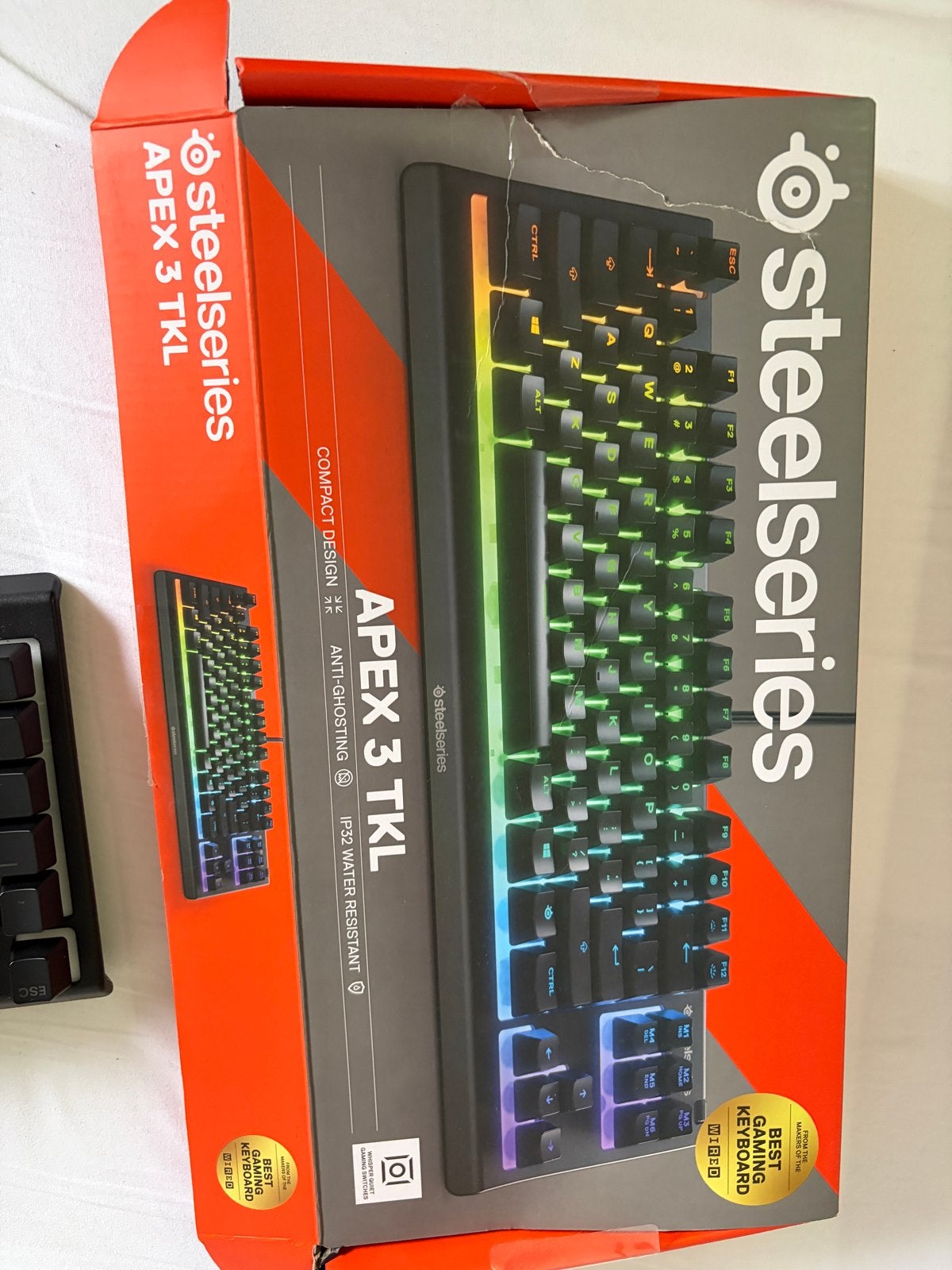 SteelSeries Apex 3 TKL Gaming Toetsenbord, Computers en Software, Toetsenborden, Gaming toetsenbord, Ophalen of Verzenden, Zo goed als nieuw