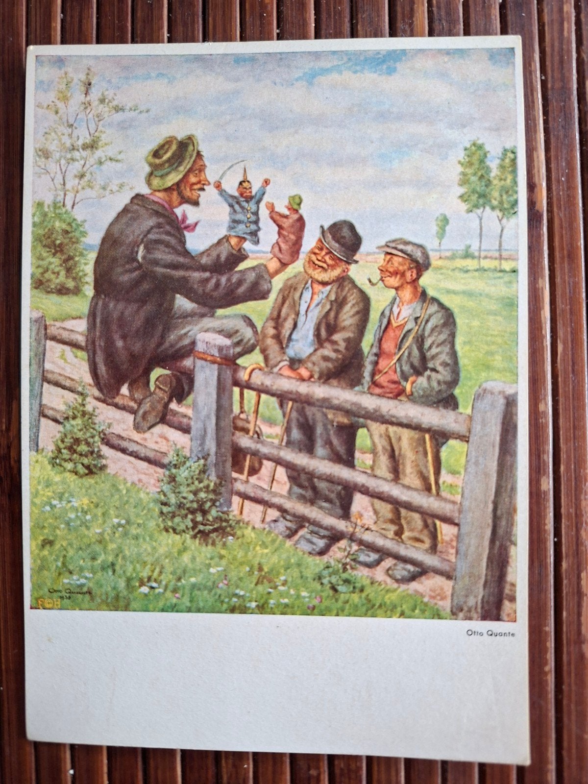 Otto Quante Kunstenaarspostkaart - Kasperltheater 1939, Ophalen of Verzenden, 1920 tot 1940, Gelopen, Duitsland