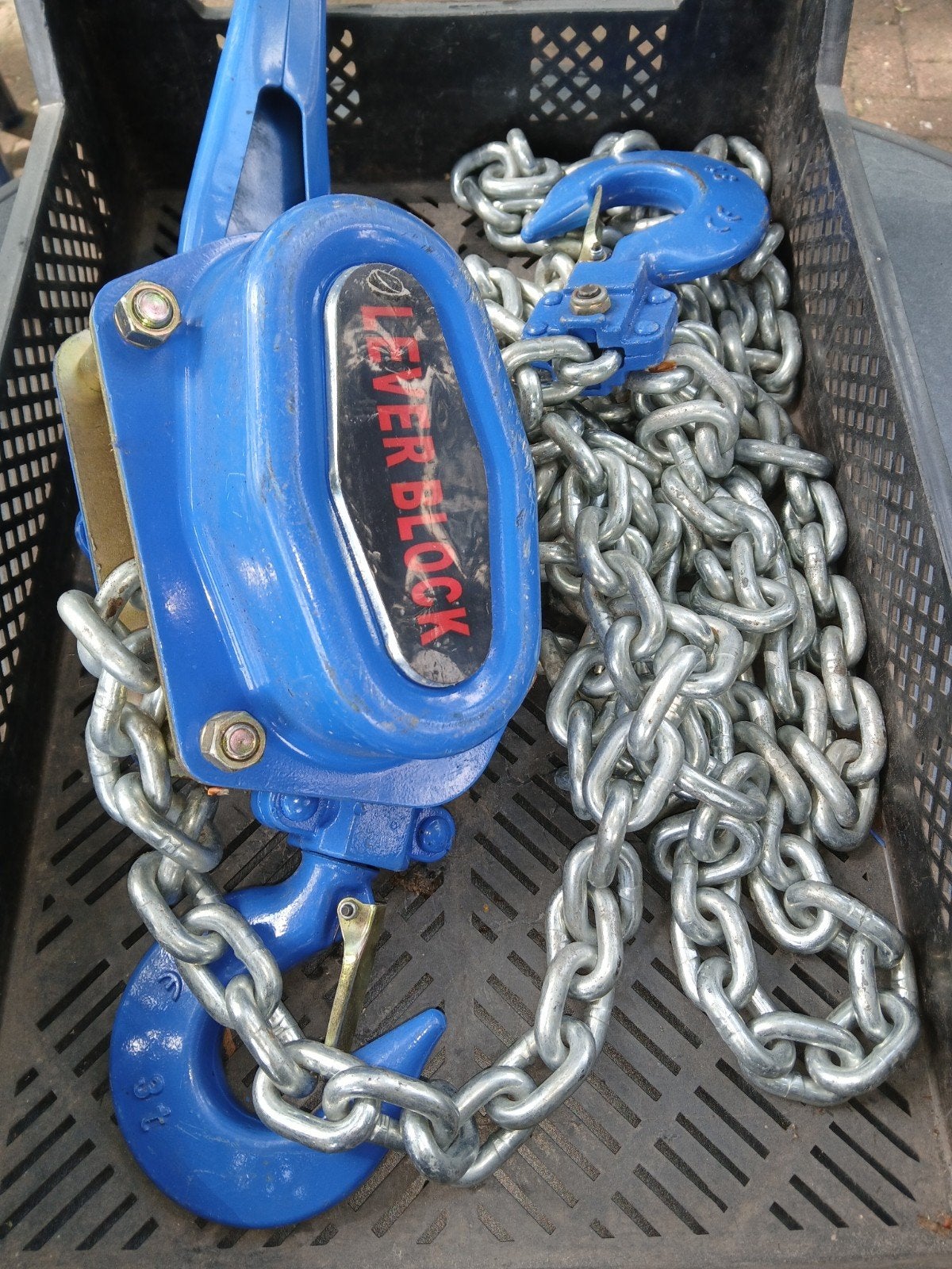 Kettingtakel  3 ton, Ophalen, Zo goed als nieuw