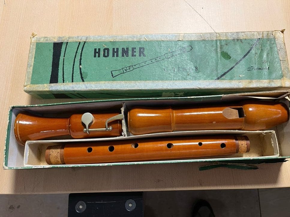 Hohner blokfluit in oriiginele doos - Vintage, Gebruikt, Overige typen, Ophalen of Verzenden, X