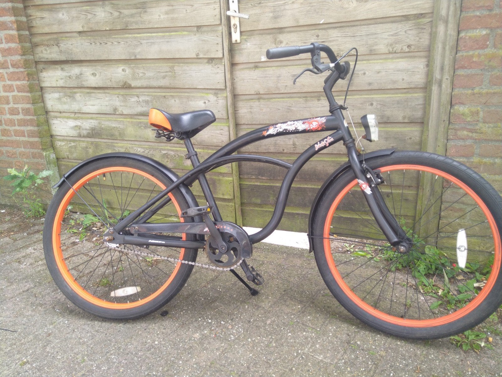 Nette Jongens fiets Zwart 24 inch Terug traprem rijklaar!!, Minder dan 47 cm, Ophalen of Verzenden, Zo goed als nieuw, Aluminium