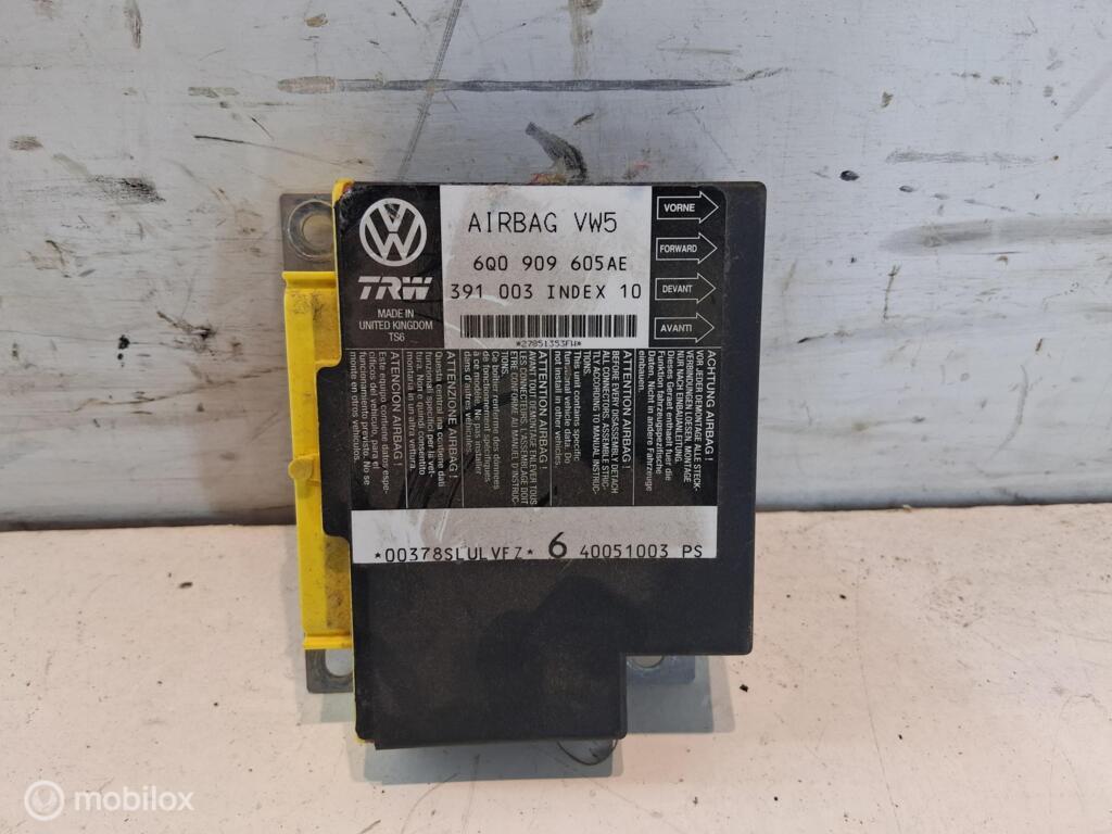 Airbag module Seat Ibiza 6L 1.8-20V ('02-'09) 6Q0909605AE, Gebruikt, Ophalen of Verzenden, Seat, Seat