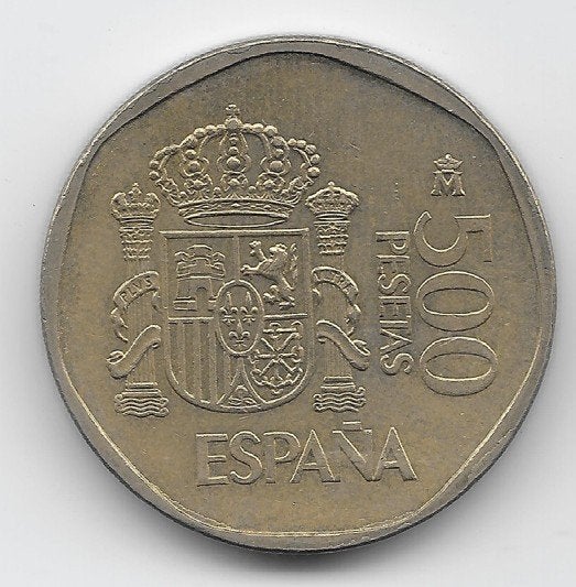 Spanje 500 pesetas 1988 KM# 831, Verzenden, Overige landen, Losse munt