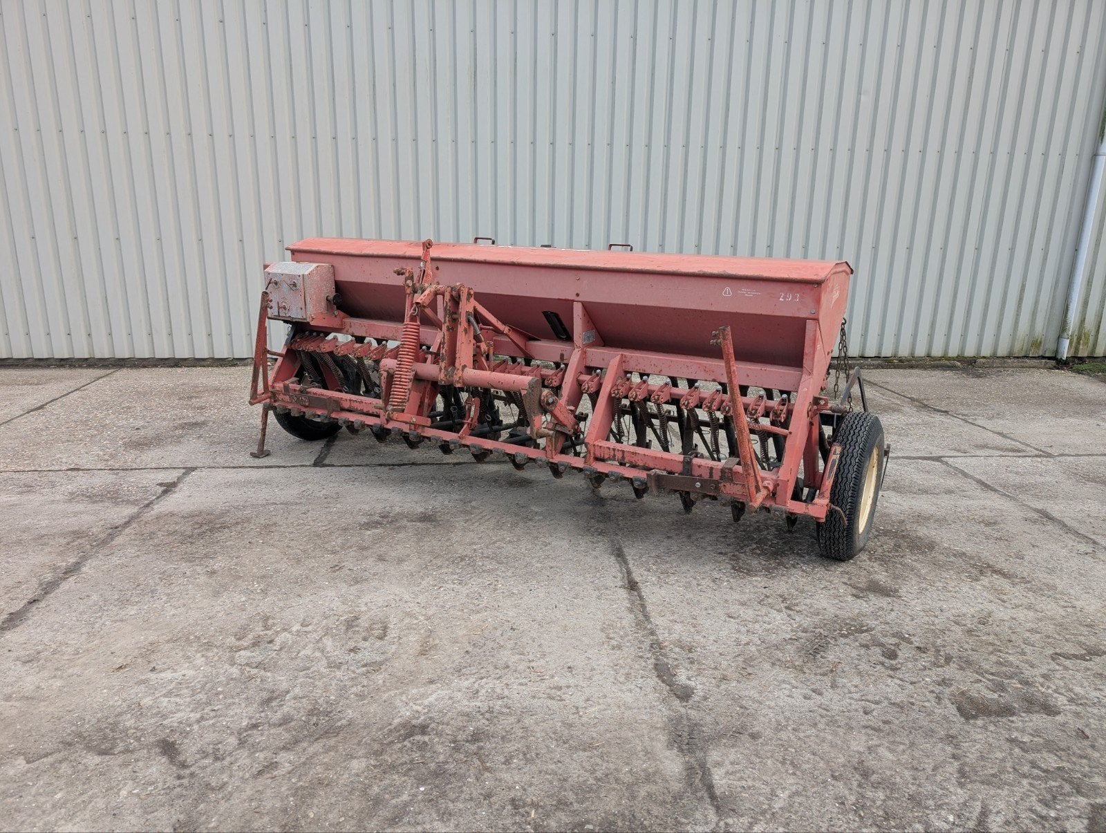Saxonia A201 nokkenrad zaaimachine, Ophalen, 20 m² of meer