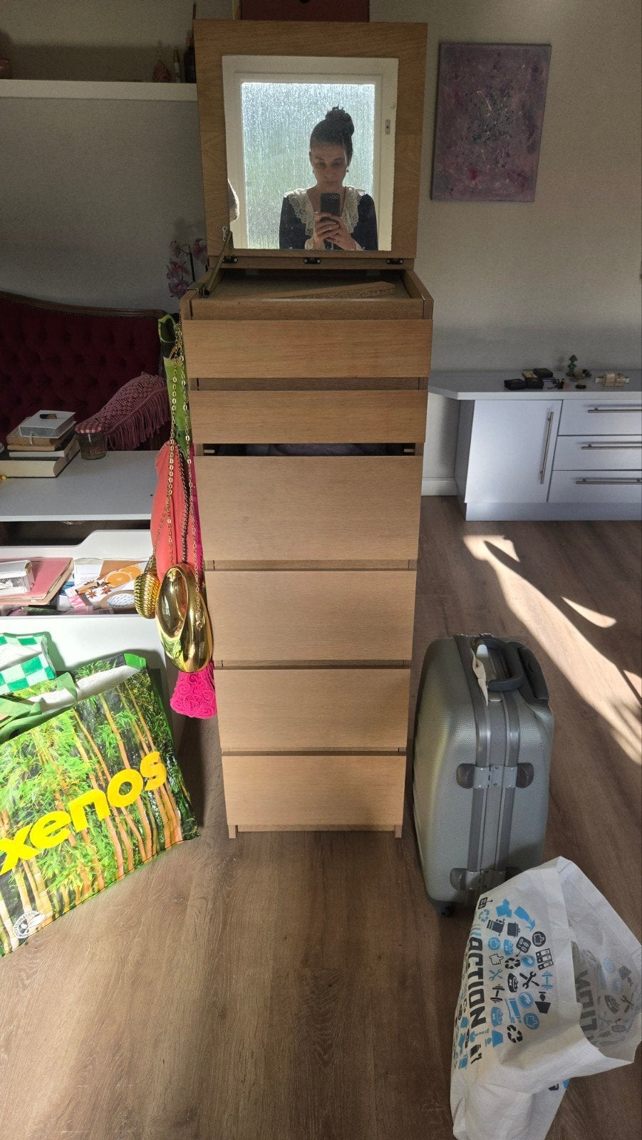 Toilettafel kast Ikea, 5 laden of meer, Ophalen, Gebruikt, 25 tot 50 cm