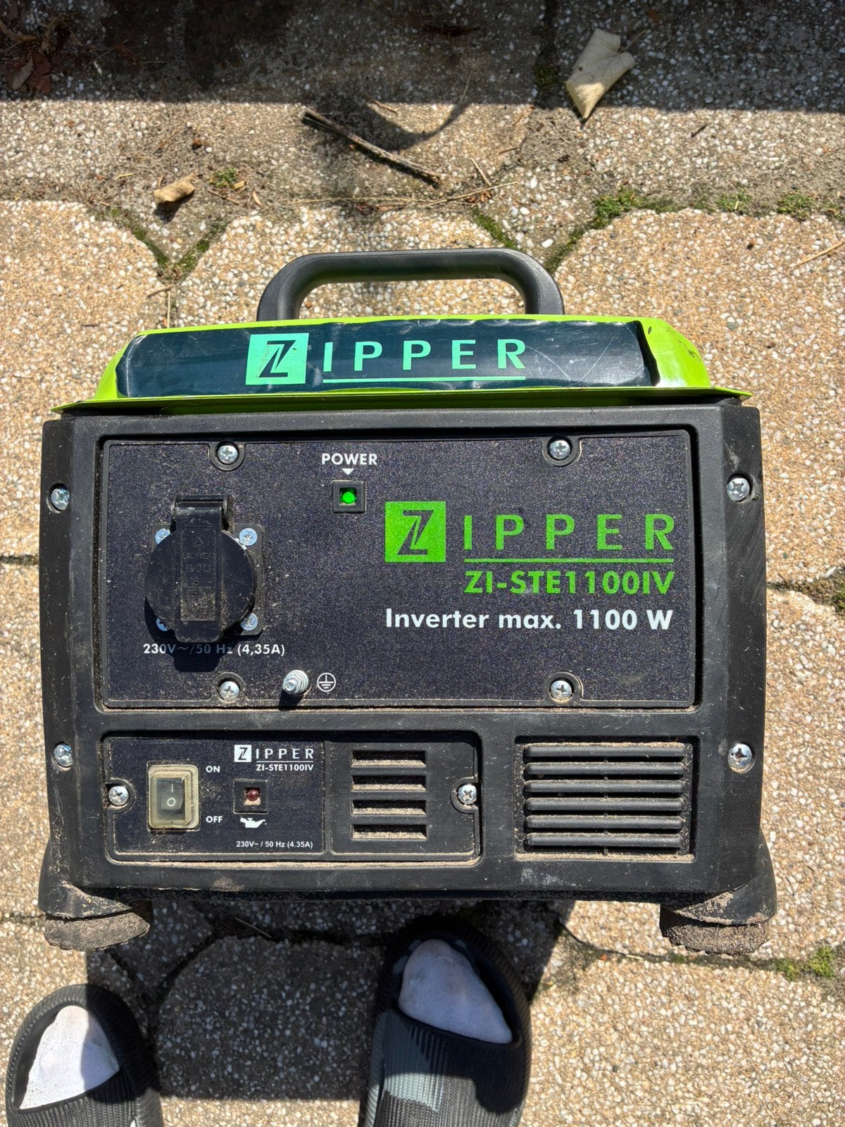 Te koop zipper aggraat, Ophalen of Verzenden, Zo goed als nieuw, Minder dan 5 kVA, Benzine