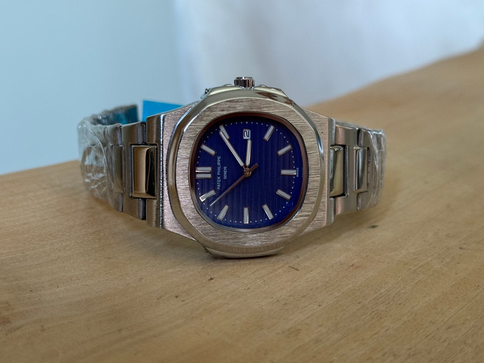 Patek nautilus automaat, Verzenden, Staal, Overige merken, Onbekend