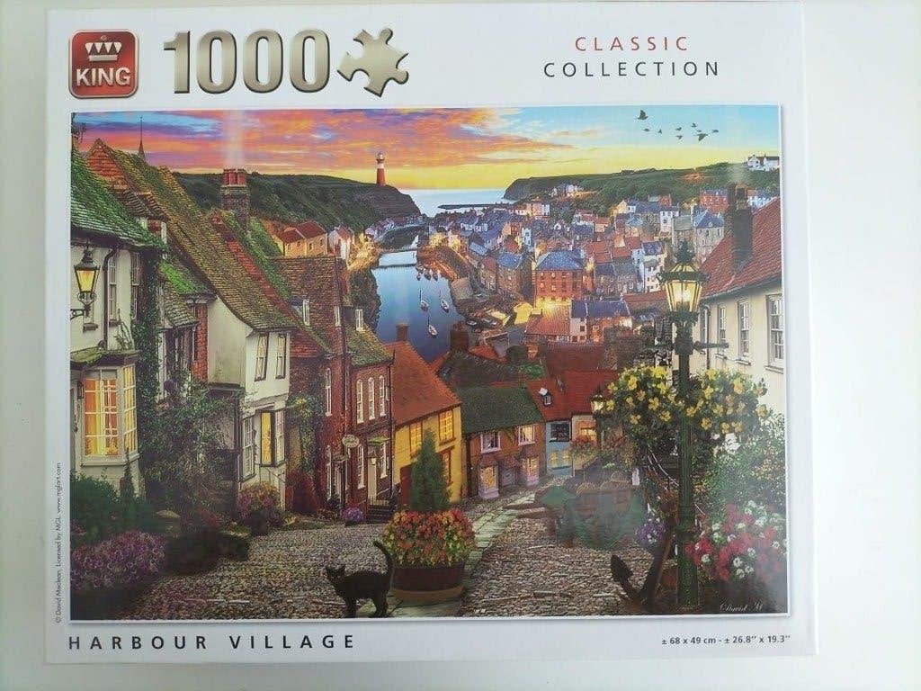 King puzzel (harbour village - classic collection), Ophalen, 500 t/m 1500 stukjes, Zo goed als nieuw, Legpuzzel