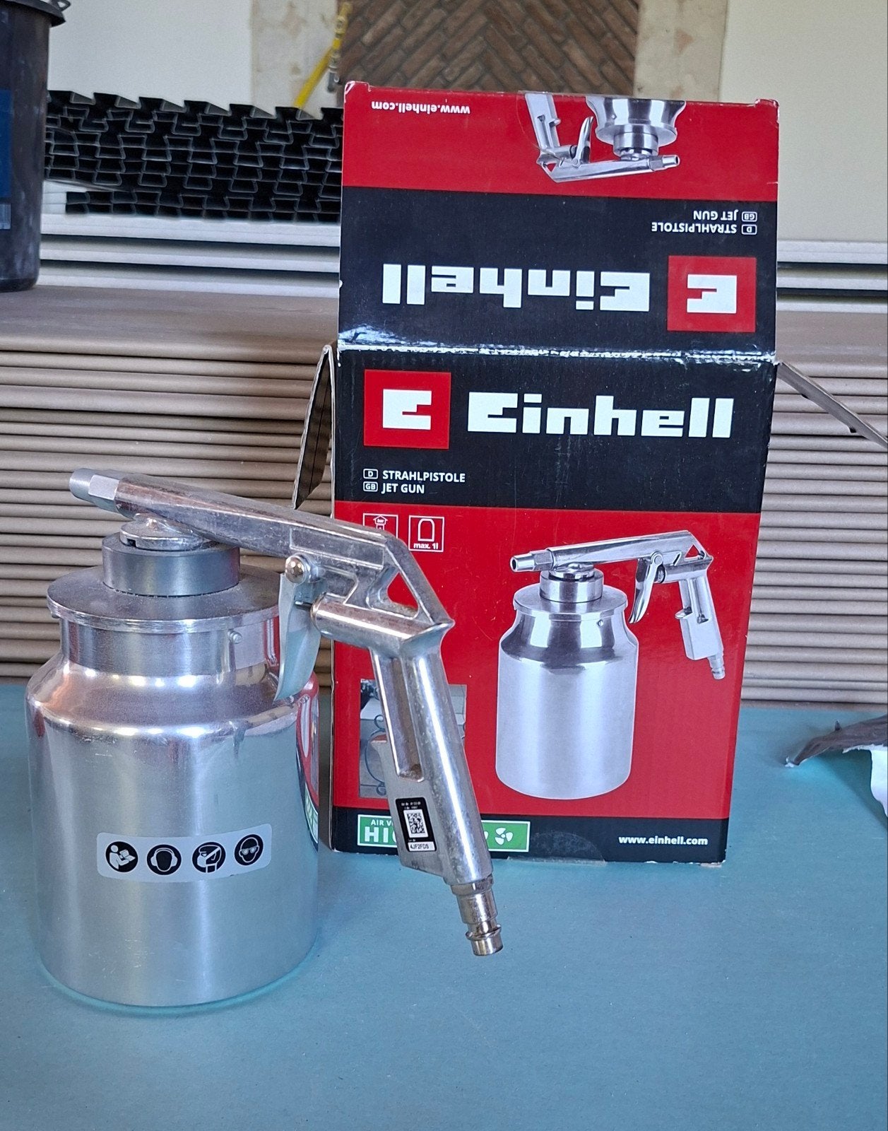 2x pistool voor zandstralen, Minder dan 25 liter, Ophalen of Verzenden, Minder dan 200 liter/min
