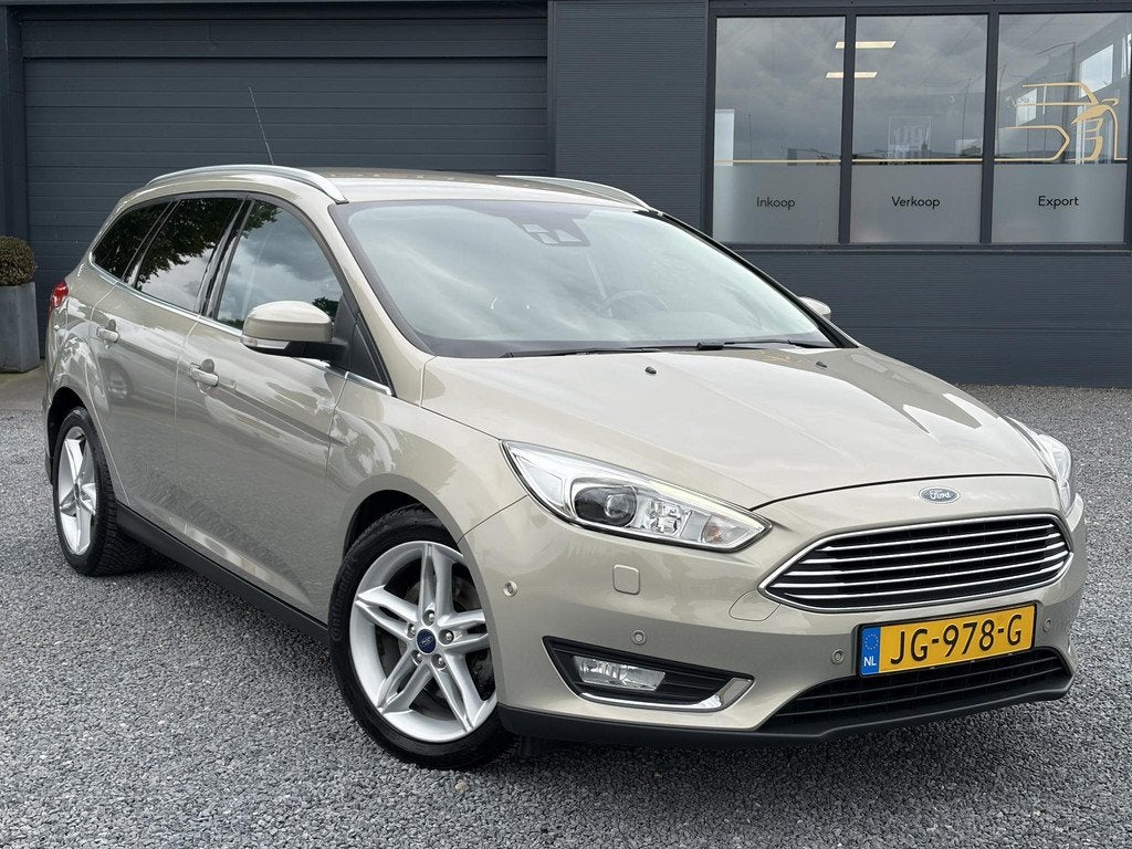Ford Focus Wagon 1.5 Titanium Edition 1e Eigenaar,150pk,Navi, Auto's, Ford, Euro 6, 4 cilinders, 150 pk, Leder