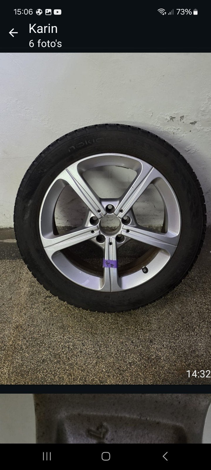 winterbanden mercedes nokian, Ophalen, Banden en Velgen, 17 inch, 205 mm