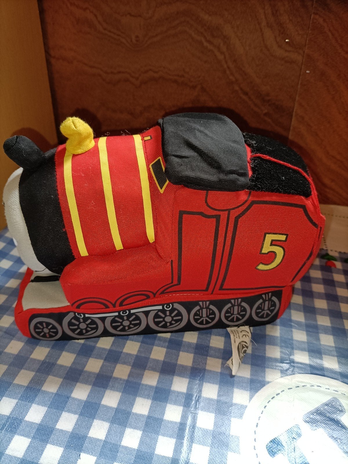 Thomas de trein knuffel rood 22 cm lang, Ophalen of Verzenden, Zo goed als nieuw