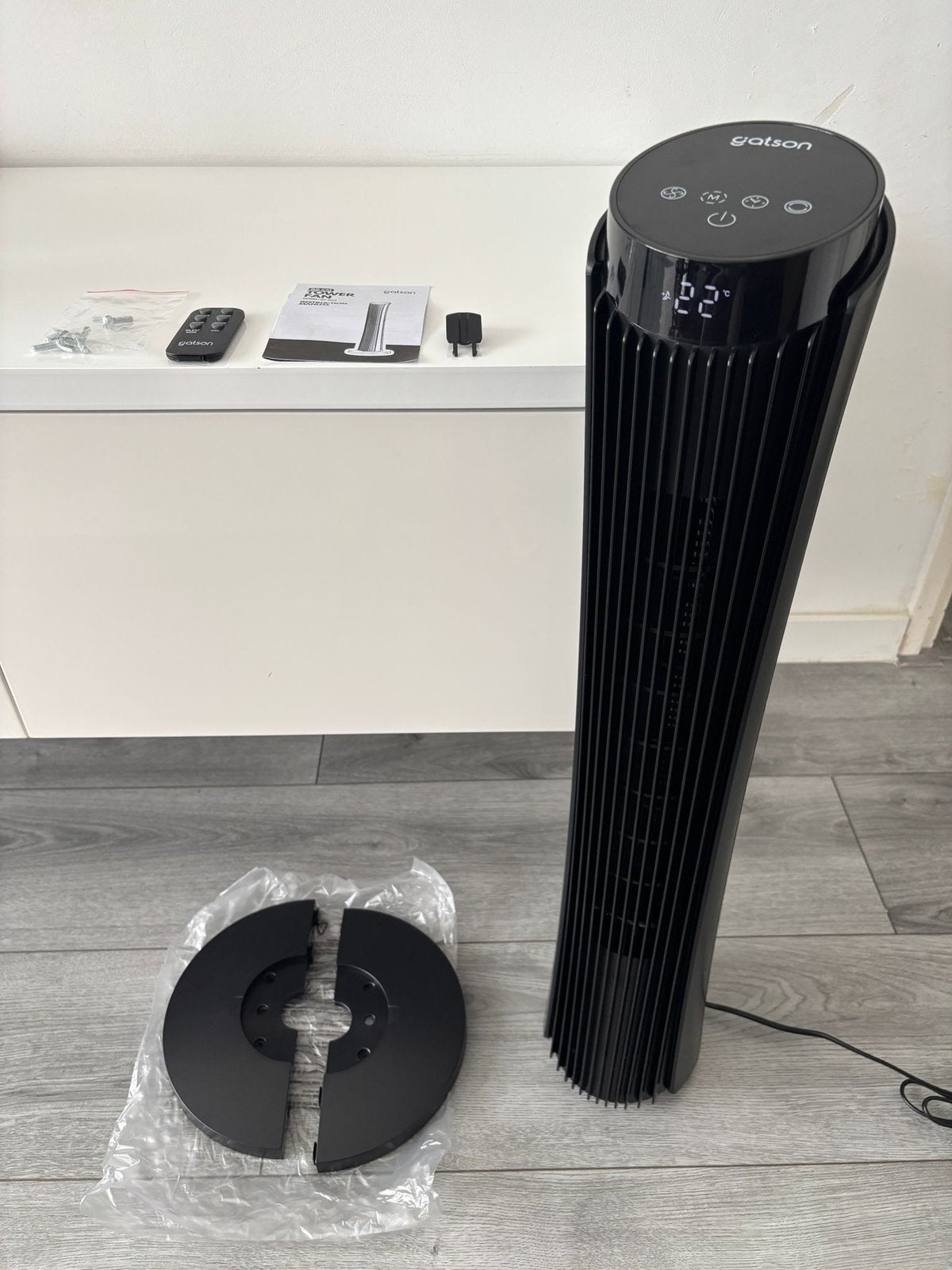 Gatson Torenventilator86cmStil+Afstandsbedienin waaierNieuw, Witgoed en Apparatuur, Ventilatoren, Ophalen of Verzenden, Ventilator met afstandsbediening
