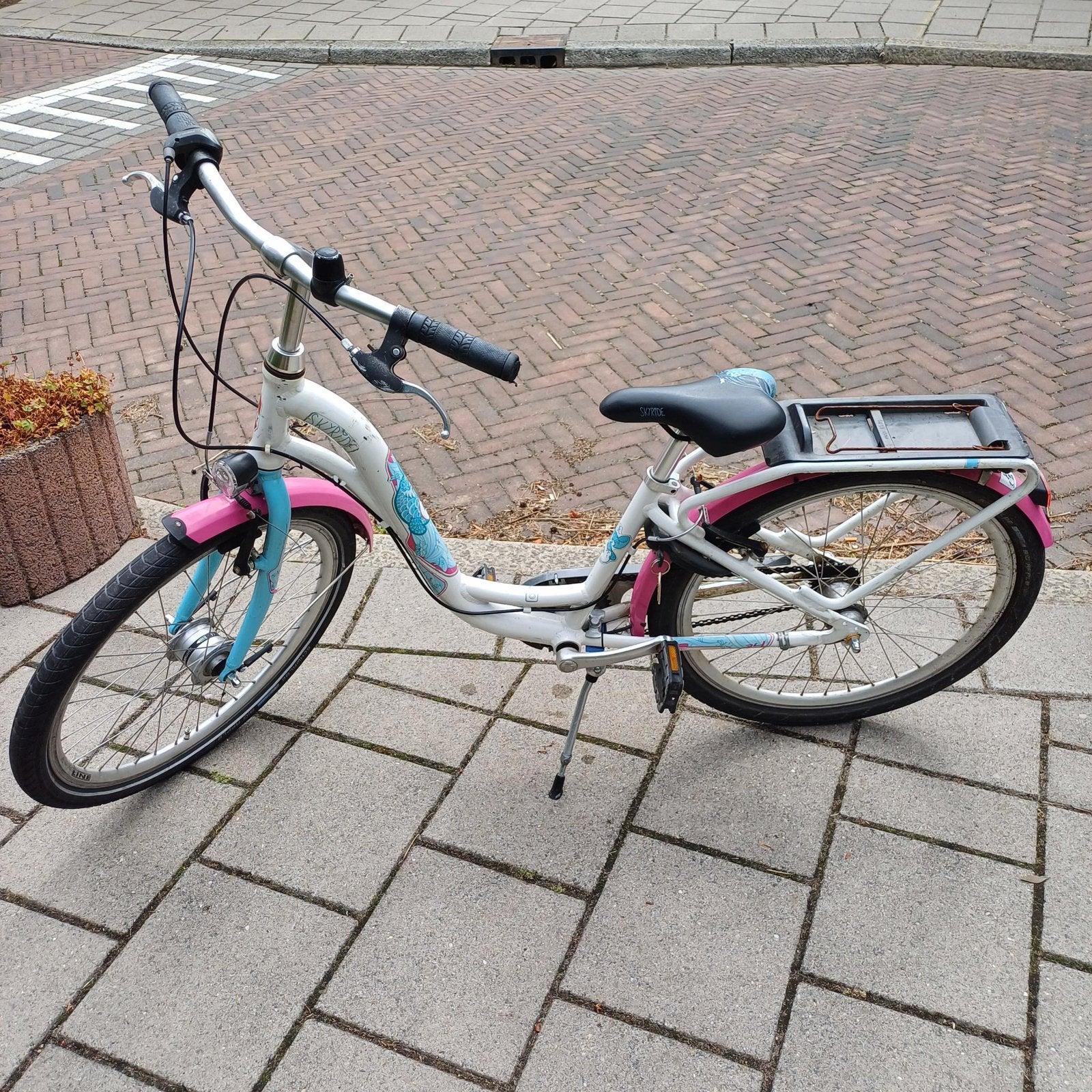 Puky fiets meisje 24 inch, Ophalen, Velgrem, Handrem, Gebruikt