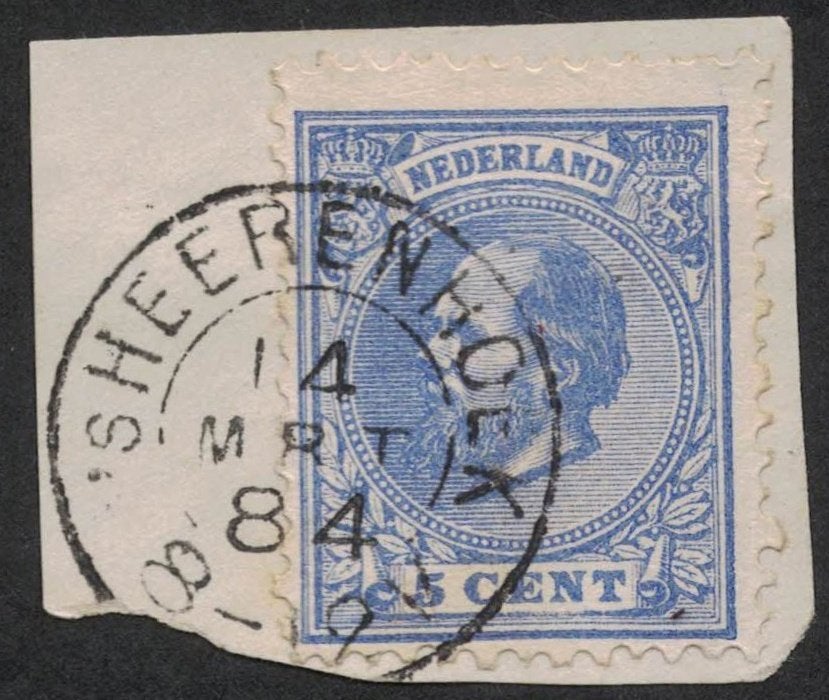 's-Heerenhoek, kleinrondstempel 1884 op no.19 NVPH, Verzenden, T/m 1940, Gestempeld