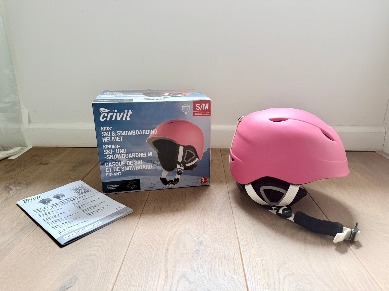 Crivit kinder skihelm 48-51 cm, Ophalen of Verzenden, Zo goed als nieuw