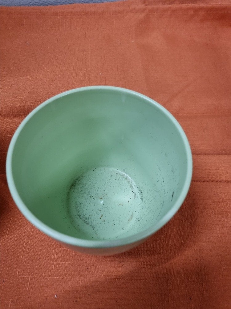 bloempot mint groen aardewerk, Ophalen of Verzenden, 'T Olde Gre-j, Info@toldegrej.nl, Endepoelstraat 20f Didam