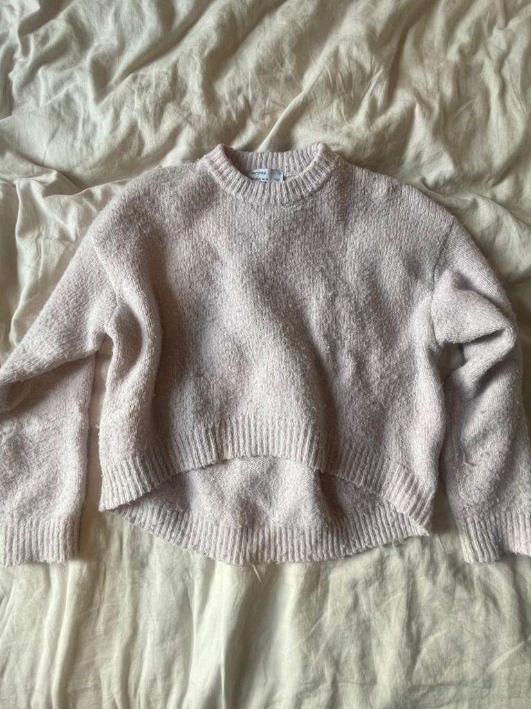 Roze zachte trui, Verzenden, Gedragen, Maat 36 (S), Roze