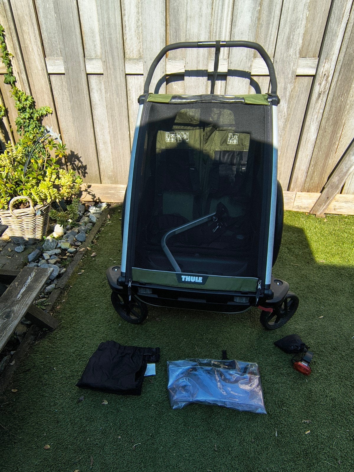 Thule Chariot Cab 2 fietskar - Zo goed als nieuw, Ophalen, Vering, Zo goed als nieuw, Thule Chariot