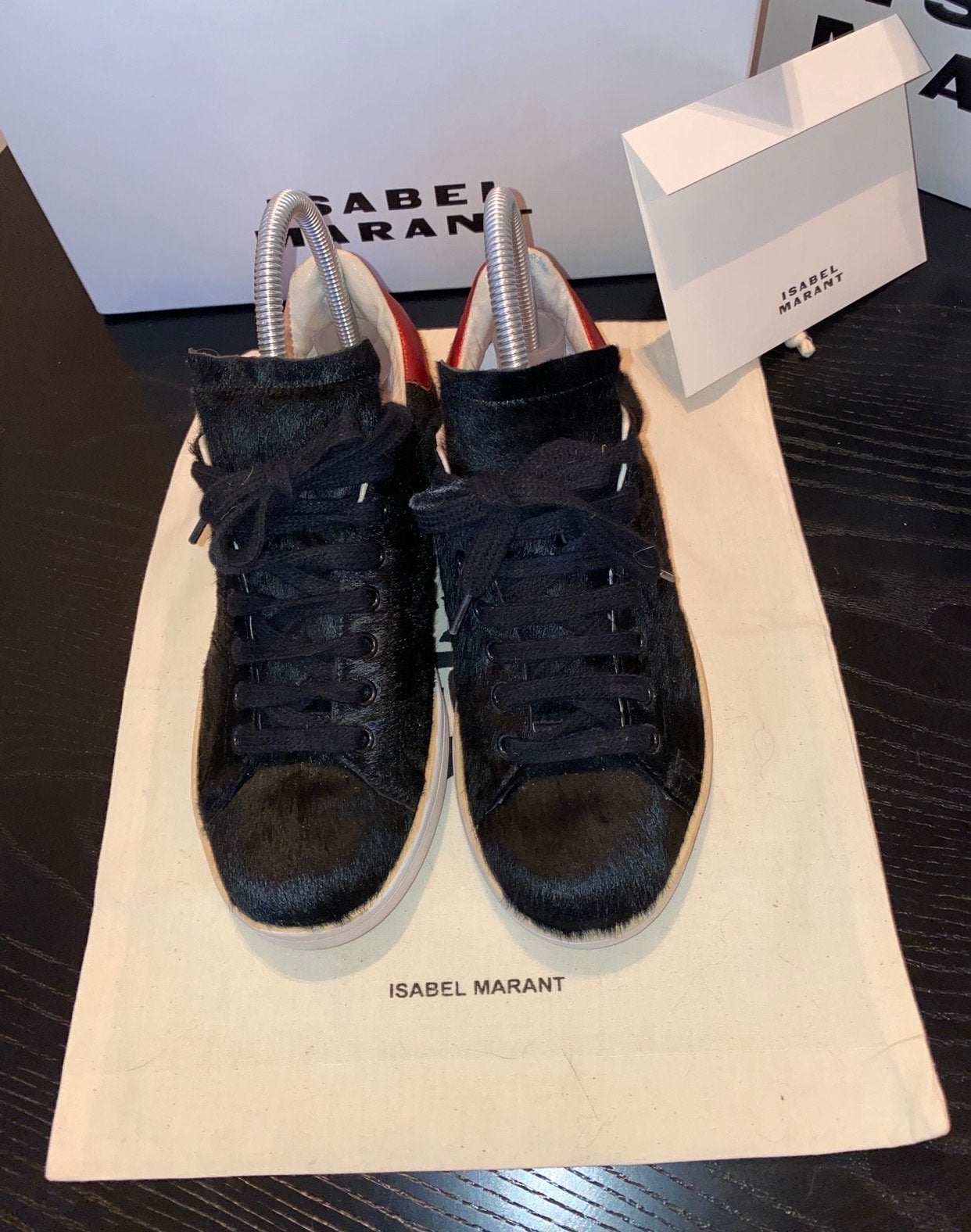 Isabel Marant sneakers van mohair, Ophalen of Verzenden, Gedragen, Zwart, Sneakers of Gympen