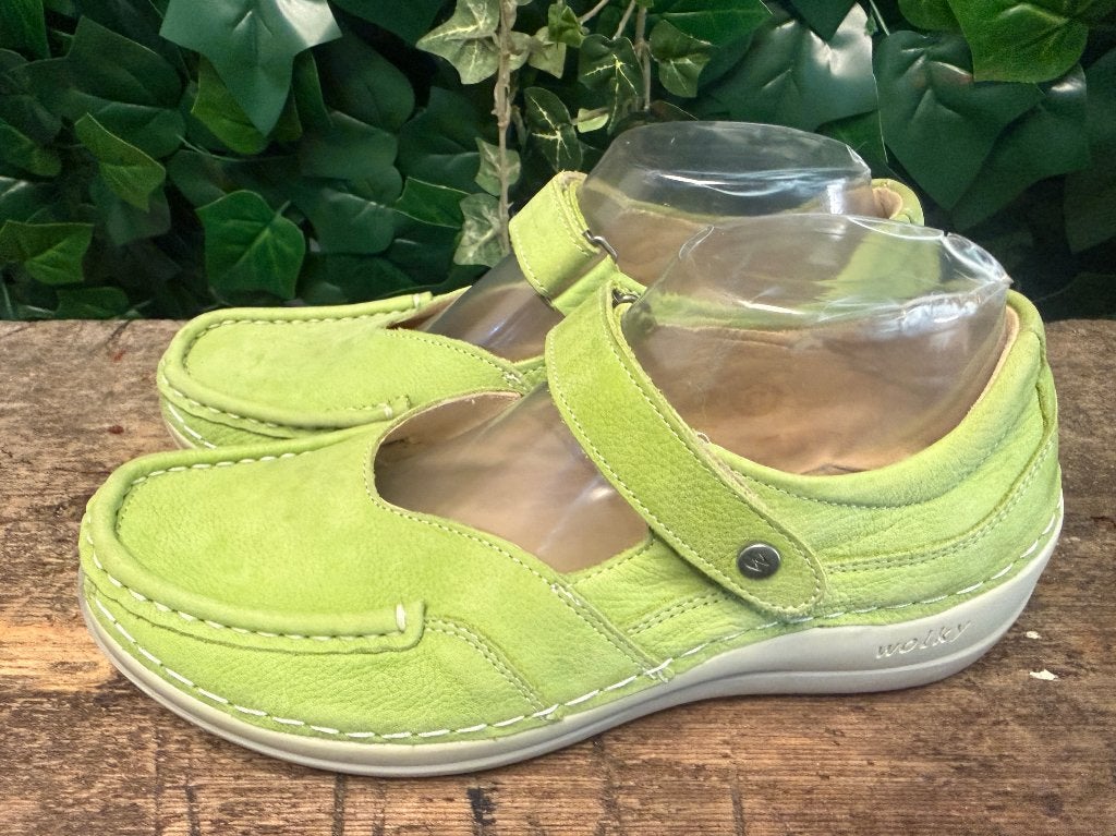 bijna Nieuwe  schoenen van wolky maat 38, Wolky, Wolky, Zo goed als nieuw, Groen