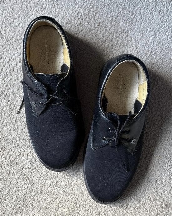 Extra brede schoenen flexibele elastische voorkant; Actiflex, Ophalen of Verzenden, Zo goed als nieuw, Zwart