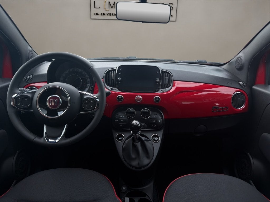 Fiat 500 1.0 Hybrid Red 2022 ROOD | Panoramadak | Apple CarP, Keurmerk '100% Onderhouden', 12 maanden, Stof, Gebruikt