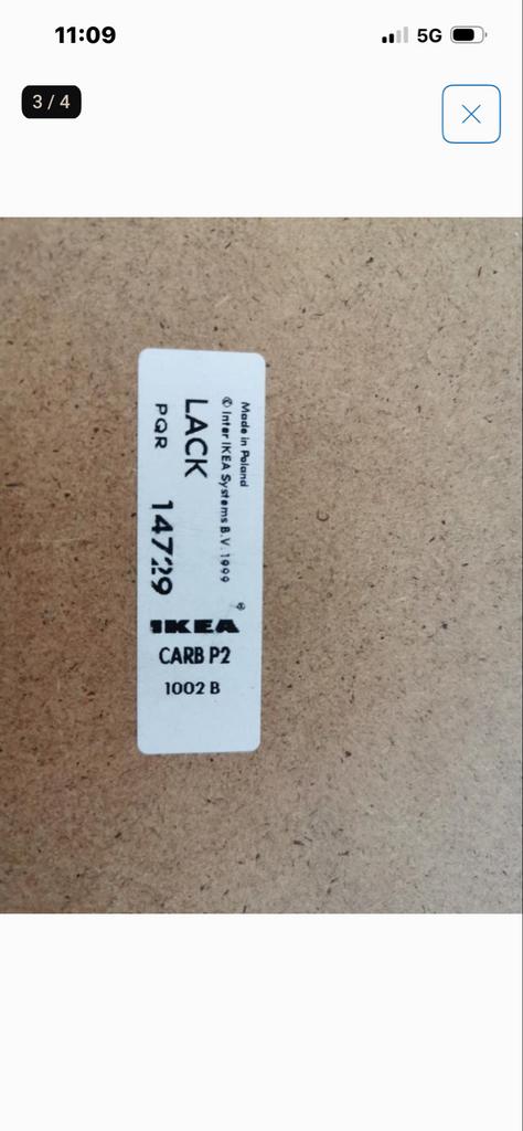 IKEA LACK bijzettafel, Huis en Inrichting, Tafels | Bijzettafels, Minder dan 45 cm, Minder dan 55 cm, Vierkant, Ophalen of Verzenden