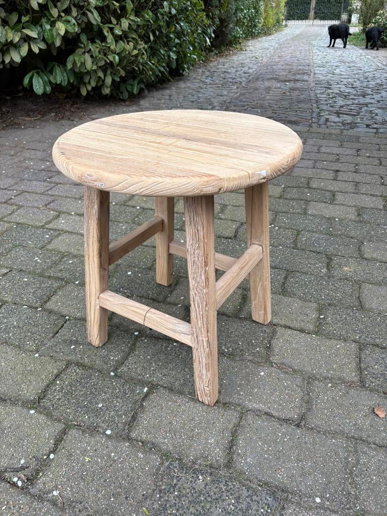 Prachtig krukje / tafeltje van Elmwood, Huis en Inrichting, Ophalen, Zo goed als nieuw, Nvt, Nvt