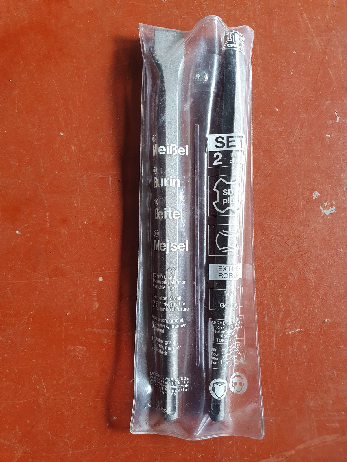 Beitelset SDS Plus - 2-delig, Ophalen of Verzenden, Nieuw, Beitel, Overige merken