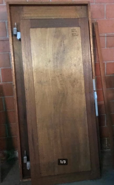 Houten diepvriescel deur, Ophalen, Gebruikt, Minder dan 60 cm, 160 cm of meer