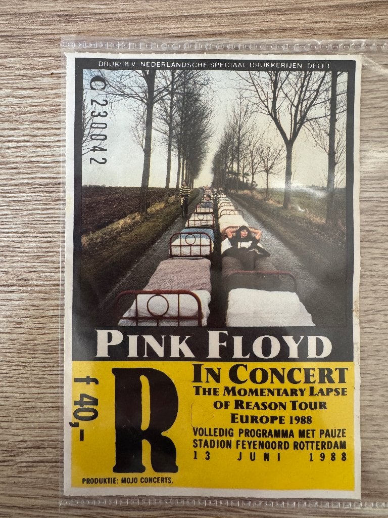 Pink Floyd - Toegangsbewijs Rotterdam - The momentary Laps, Cd's en Dvd's, Ophalen, Gebruikt