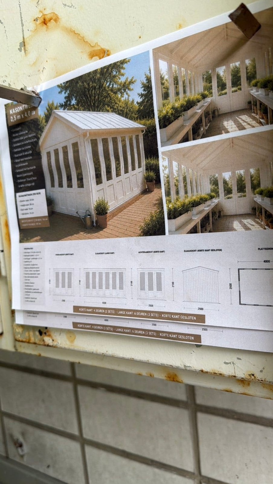 Theehuis, tuinhuis, tuinkas, strandhuis, chillen, enz uniek, Info@izi-hoogwerkerhuren.nl, 250 tot 500 cm, Ophalen of Verzenden