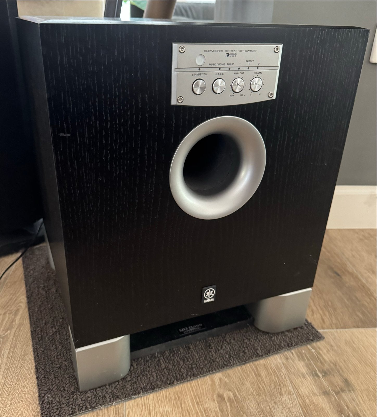 Yamaha YST-SW1500 Subwoofer - Krachtige Bass, Audio, Tv en Foto, Luidsprekers, Subwoofer, Yamaha, Zo goed als nieuw, Basreflex