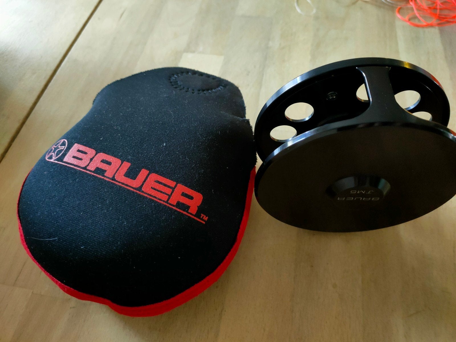 Bauer JM5 Vliegenreel - Zo goed als nieuw, Watersport en Boten, Hengelsport | Vliegvissen, Ophalen of Verzenden, Zo goed als nieuw