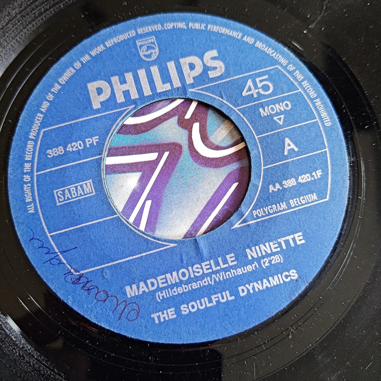 The Soulful Dynamics - Mademoiselle Ninette (Philips Single), Gebruikt, 7 inch, Single, Ophalen of Verzenden