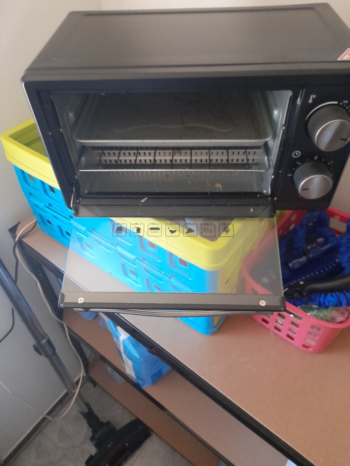 Mini oven zwart - ideaal voor de camping, Minder dan 45 cm, Overige merken, Minder dan 45 cm, Ophalen of Verzenden