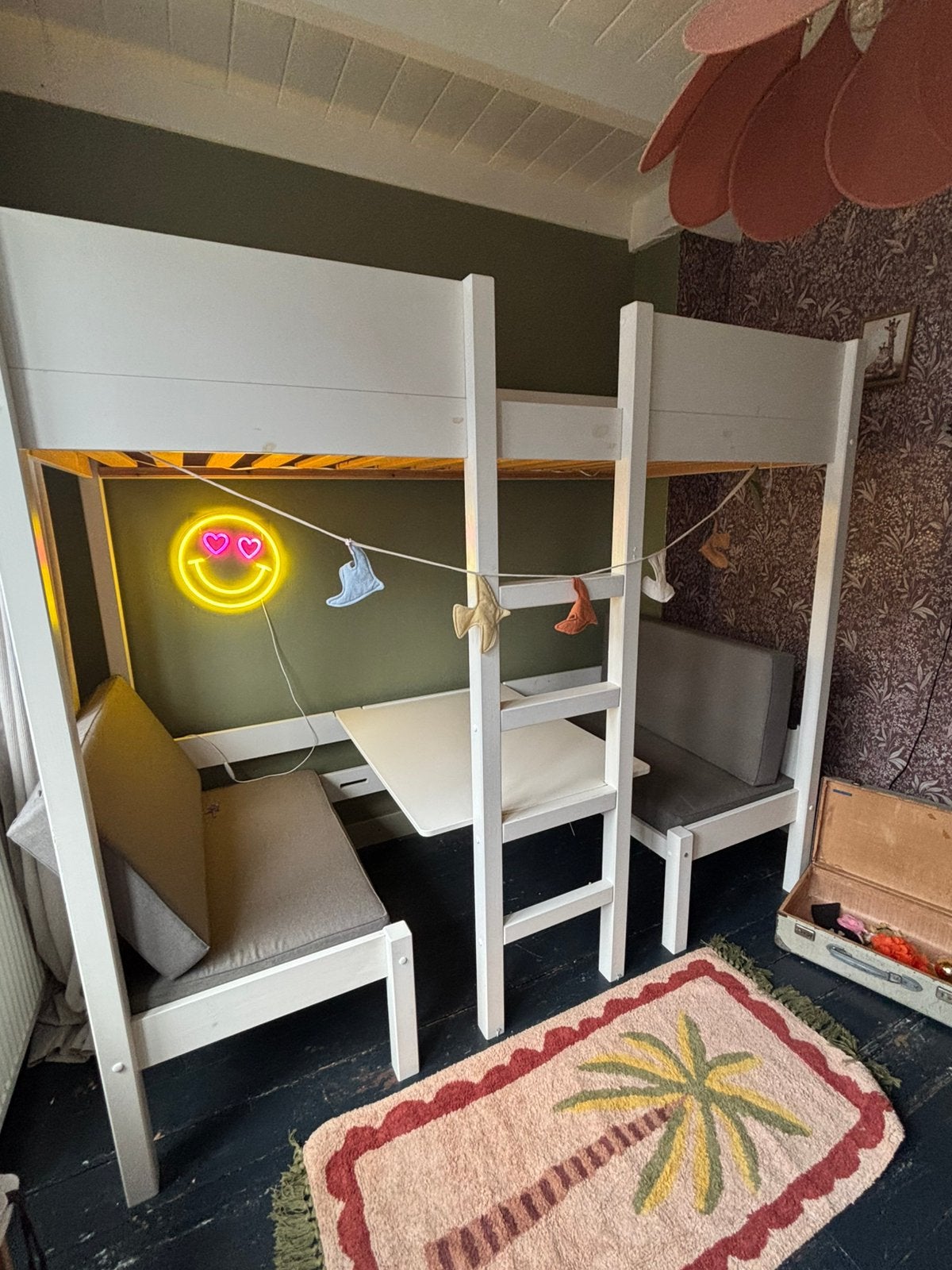 Nous living hoogslaper met zitje Charlie, Ophalen, Gebruikt, Eenpersoons, 90 cm