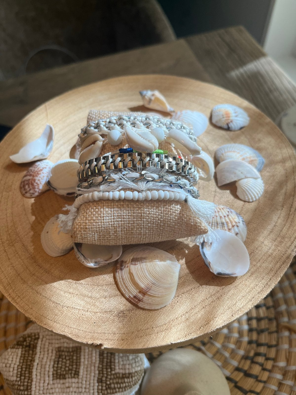 Boho Armbandenset VOOR KIDS met Schelpen en Magneetsluiting, Sieraden, Tassen en Uiterlijk, Kindersieraden, Verzenden, Nieuw, Armband
