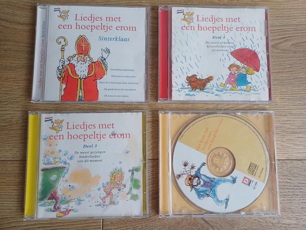 4 cd's kinderliedjes Liedjes met een hoepeltje erom, Ophalen of Verzenden, Gebruikt, Muziek