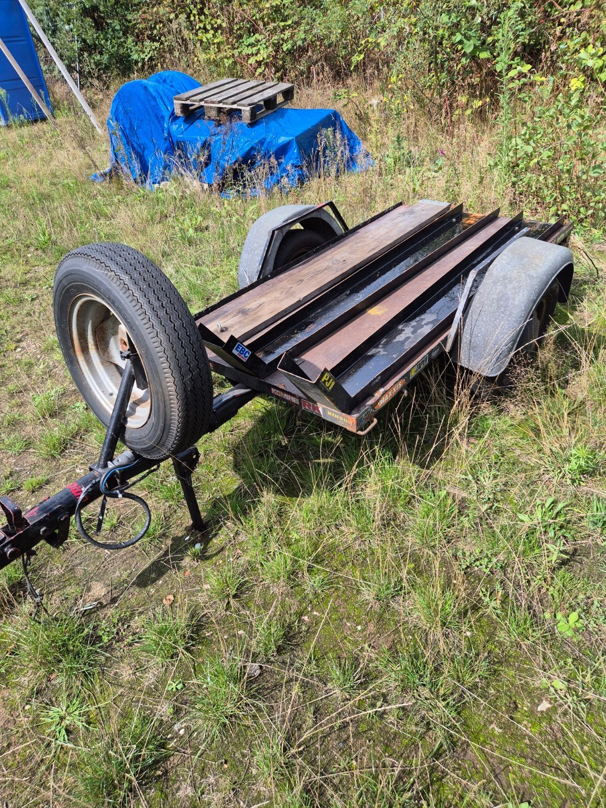 aanhanger crossmotoren, Ophalen