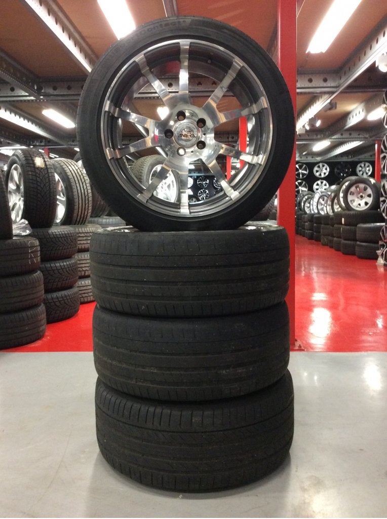 20" Antera BMW E65 Velgen Breedset 5x120 + Zomerbanden, Niet ingevuld, 255 mm, Velg(en), Niet ingevuld