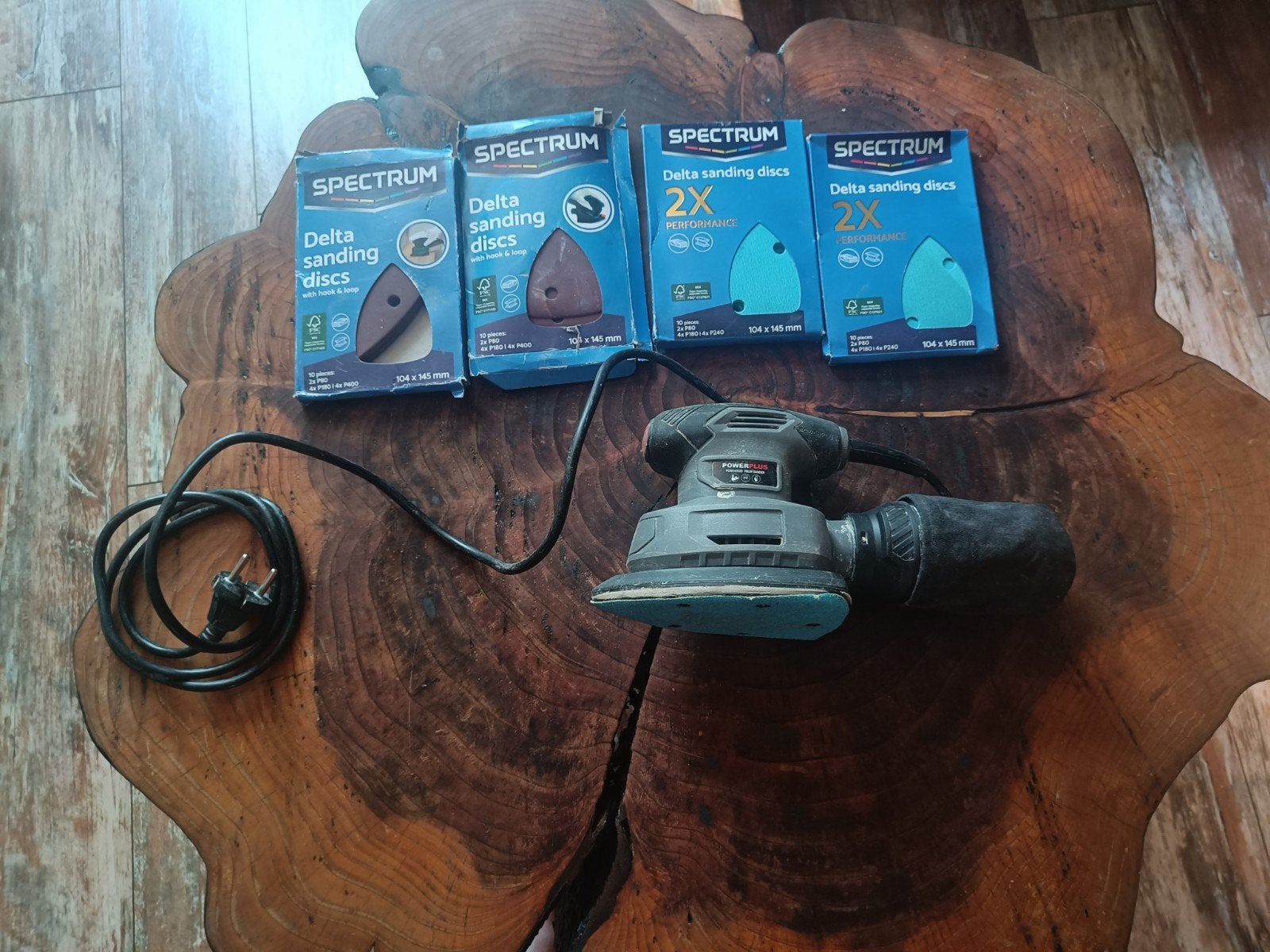 Power Plus schuurmachine met schuurpapier, Ophalen, Gebruikt, Minder dan 600 watt, Overige typen