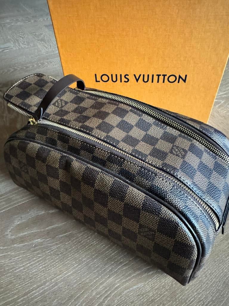 Louis Vuitton Toilet Pouch Damier Ebene ORIGINEEL, Ophalen, Nieuw, Bruin