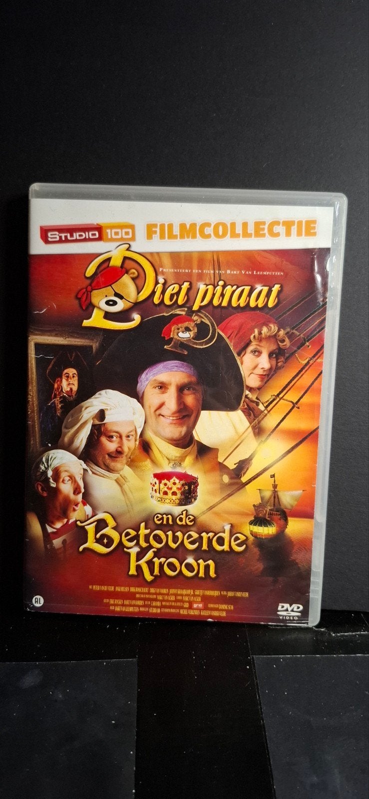 Piet Piraat en de Betoverde Kroon DVD - Studio 100, Gebruikt, Alle leeftijden, Nederlands, Familie