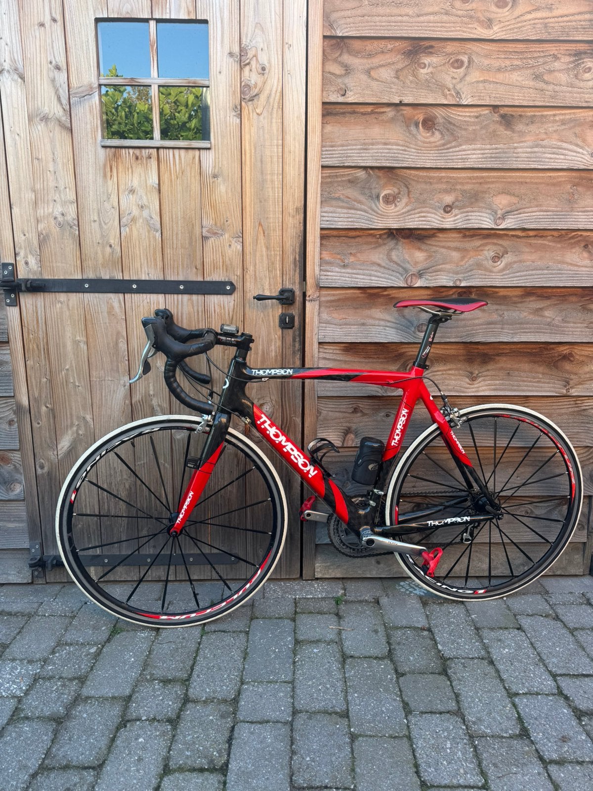 Thompson full carbon racefiets, Carbon, Zo goed als nieuw, Meer dan 20 versnellingen, 53 tot 57 cm
