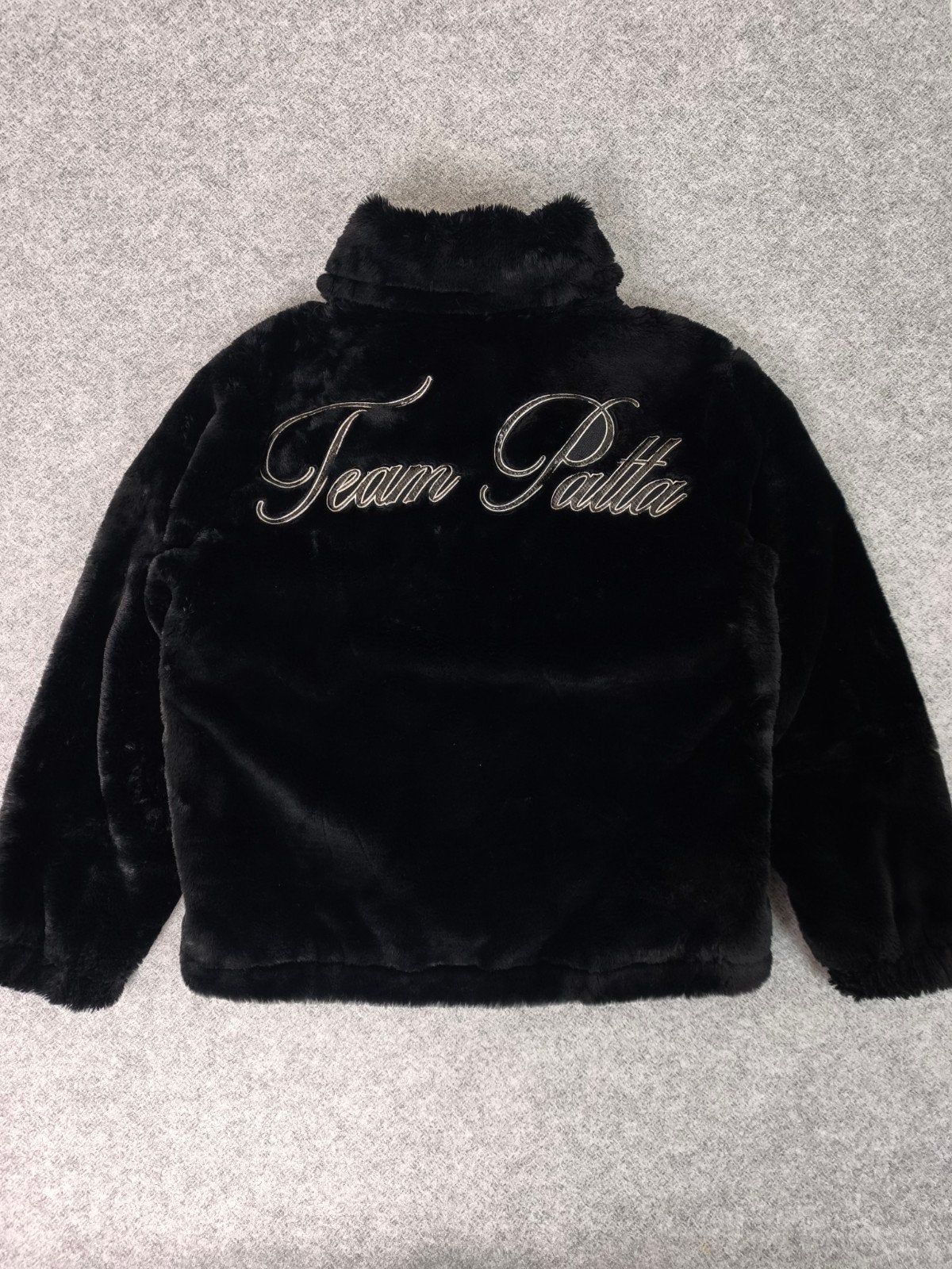 Patta Team Patta Faux Fur Jas Zwart - Maat XS, Verzenden, Zwart, Patta, Zo goed als nieuw