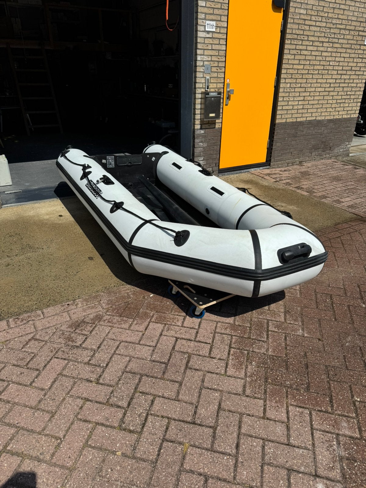 Aquaparks rubberboot 3,30 meter wit max 15 pk, Watersport en Boten, Ophalen, Zo goed als nieuw, Buitenboordmotor, Aquaparx