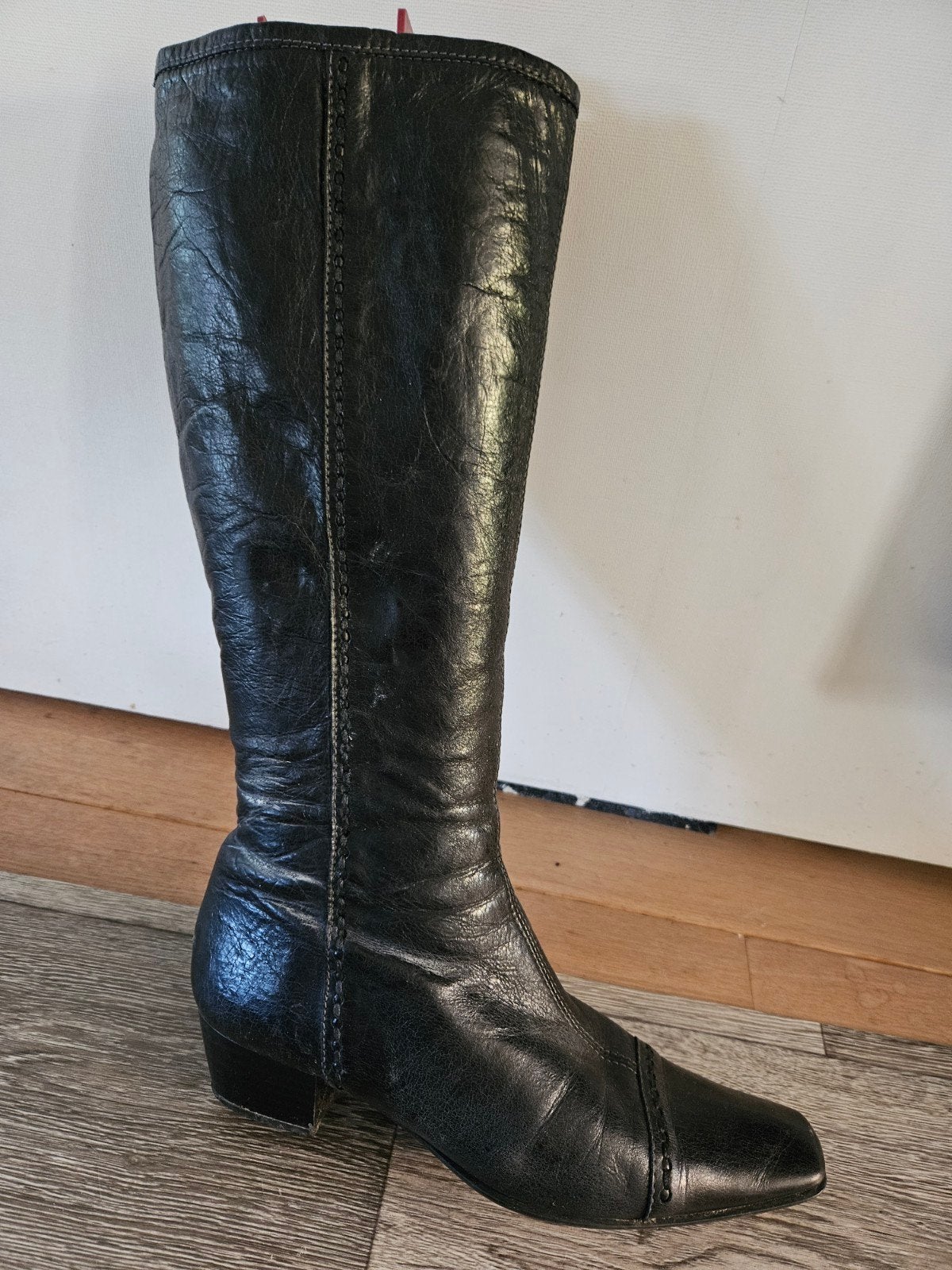 Lange zwarte laarsen maat 39., Ophalen of Verzenden, Zwart, Sneakers of Gympen
